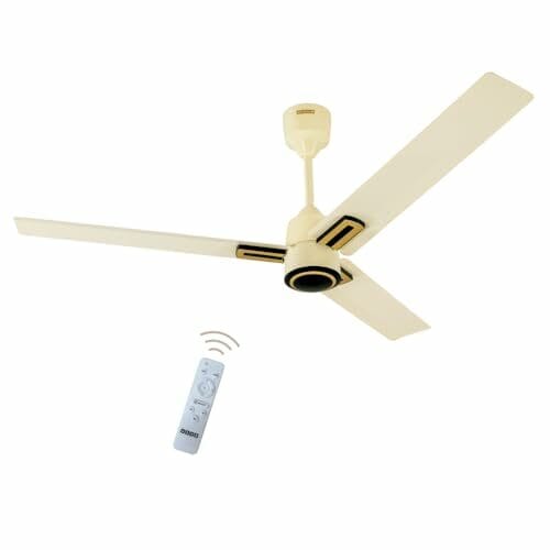 Buy USHA AeroEdge Plus 1200mm BLDC Ceiling Fan with IR Remote | LED Indicator | BEE 5 Star Rated Energy Efficient | 100% Copper Motor | High Air Delivery 220CMM | 2 Year Warranty | (Ivory) on EMI