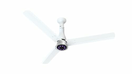 Buy Polycab Wizzy Prime 1200mm BLDC Ceiling Fan with remote|BEE 5 Star Rated, Higher Air Delivery|LED Indicator,Reverse,Boost,Sleep and Breeze Mode,Free Installation |3 Years Warranty (Matt White) on EMI