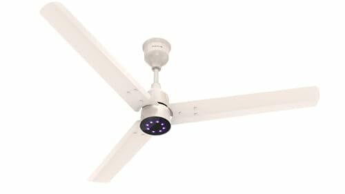 Buy Polycab Wizzy Plus LED 1200mm BLDC Ceiling Fan with Remote|BEE 5 Star Rated, Higher Air Delivery|LED Indicator,Reverse,Boost,Sleep and Breeze Mode,Free Installation |3 Years Warranty (Beige Rosegold) on EMI