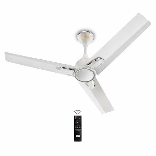 KUHL Arctis A1 1200 mm 65% Power Saving BLDC Ceiling Fan With Remote | BEE 5 Star Rated & ISI Marked | High Air Flow | 5 Year Warranty on Motor | White