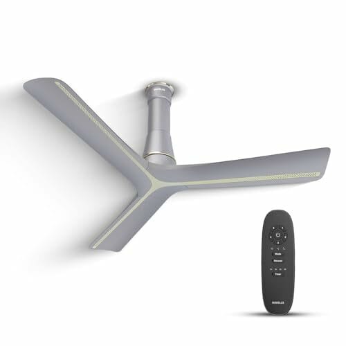 Buy Havells Inveno LX 1200 mm BLDC Ceiling Fan|ABS Aerodyanamic Blades|Telescopic Canopy|Timer, Breeze,Sleep,MOP Modes|Reverse Feature|100% Copper Wire Motor|Free Installation|2 Year Warranty(Matt Mist) on EMI