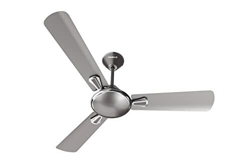 Buy Havells 1200mm Festiva ES Ceiling Fan| Premium Finish| Energy Saving| Designer Fan for Home Decor| Elegant Looks| 230 m³/min Air Delivery| Hi-Speed Low Noise| 100% Copper Motor (Pack of 1, Mist Grey) on EMI