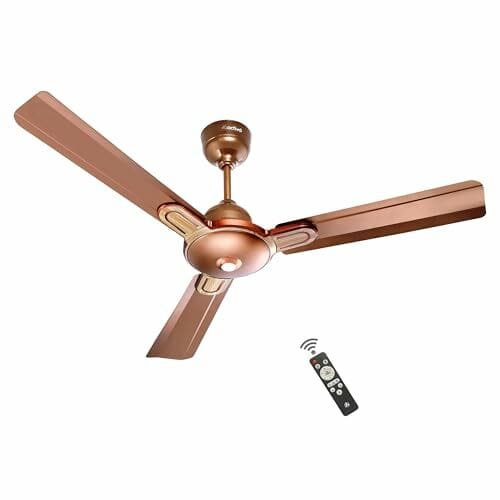 Buy ACTIVA Energia 1200mm BLDC Ceiling Fan with LED Light | 28W 380 RPM | BEE 5 Star | 3 Blade | Energy Saving | Remote Control | Reversible Mode & Timer | 5 Year Warranty | Rose Wood on EMI