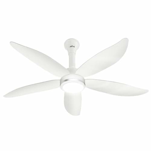 Buy ACTIVA Aero Five Light 1200mm BLDC Ceiling Fan | 28W Energy Saving | BEE 5 Star | ABS Body | 5 Blades | High Speed | Remote Control | Reversible Mode & Timer | 5 Year Warranty (Pearl White) on EMI