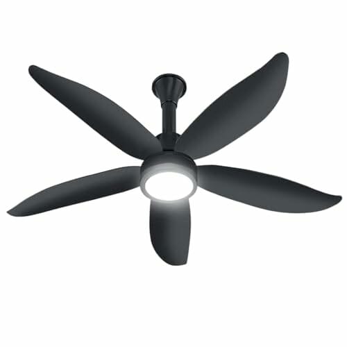 Buy ACTIVA Aero Five Light 1200mm BLDC Ceiling Fan | 28W Energy Saving | BEE 5 Star | ABS Body | 5 Blades | High Speed | Remote Control | Reversible Mode & Timer | 5 Year Warranty (Pearl Grey) on EMI