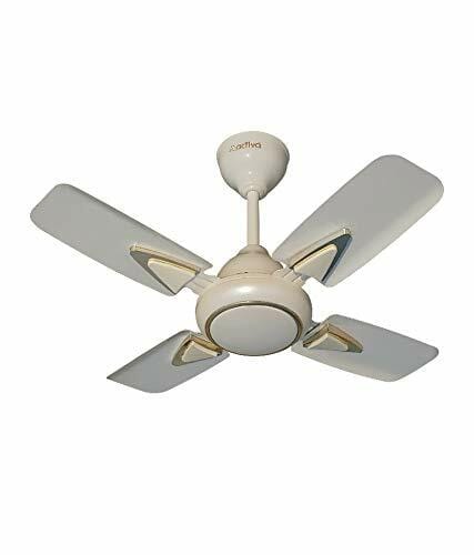 Buy ACTIVA 600mm Ceiling Fan, 850 RPM High Speed Air Delivery, Anti Dust Coating, 50 Watt Motor, 4 Aerodynamic Designed Blades, 2 Years Warranty - Ivory on EMI