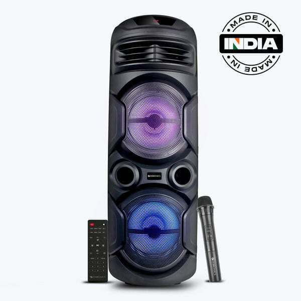 Buy Zebronics Thump 222 40W trolley speaker with wireless mic, multiconnectivity, TWS function, and rich bass for an immersive audio experience. on EMI