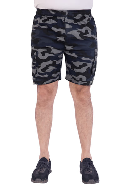 Buy Men's Camouflage/Military Printed Cotton Shorts: Versatile Half Pants for Gym, Sports, Bermuda-Style, and Physique Wear on EMI