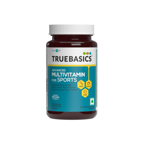 Buy TrueBasics Advanced Multivitamin For Sports & Fitness (30 Tablets) | With Amino Acid, Energy, Antioxidant & Immunity Blends, 24 Vitamins & Minerals | For Immunity & Energy on EMI