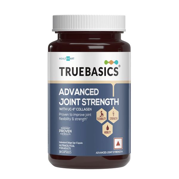 Buy TrueBasics Advanced Joint Strength with UC-II Collagen 40mg (30 Capsules) | With Clinically Researched Ingredient | For Joint Strength, Flexibility and Mobility on EMI