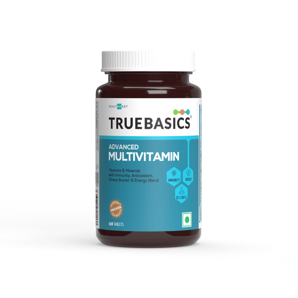 Buy TrueBasics Advanced Multivitamin For Men & Women (60 Tablets) | With Clinically Researched Ingredients & Herbal Extracts | For Immunity, Energy & Stress-Relief on EMI