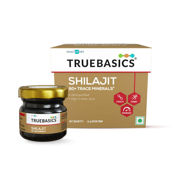 Buy TrueBasics Shilajit Resin (20g) | 80+ Trace Minerals, Ultra Purified, High Fulvic Acid | For Immunity, Strength & Stamina on EMI