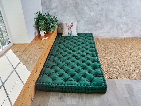 Buy Apkainterior Cotton Floor Mattress, 4 inch Thick Tufted Cushion, Foldable, Rollable Light Weight Cotton (72 x 30 inch ) on EMI