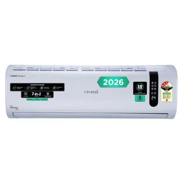 Buy Croma 7 in 1 Convertible 1.5 Ton 3 Star Inverter Split AC with 4 Way Auto Swing (2026 Model, Copper Condenser) – A Tata Product||CRLA018IND170292 on EMI