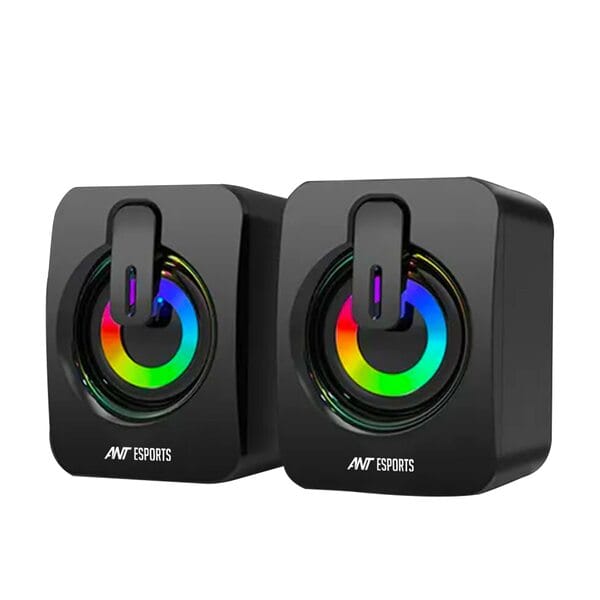 Buy Ant Esports GS170 Gaming Speaker for PC, Stereo 2.0 USB Powered Desktop Speaker with 3.5 mm Aux-in, in-line Volume Control, RGB LED Lights Mini Multimedia Speakers for PC, Laptop, Tablet, Cellphone on EMI