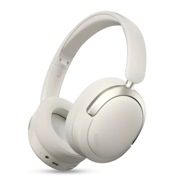 TecSox Sound X-F9 Over-Ear Bluetooth Headphones | 40mm ENC Drivers | Deep High Bass | IPX5 Water Resistant | 20-Hour Playtime | Quick Charge – White