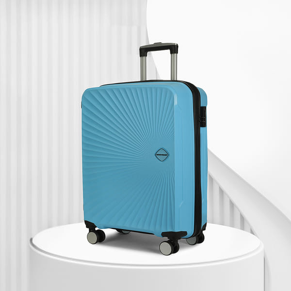 Buy MOVE-MEANT Trekify 55cm Small - Cabin Polypropylene Trolley Bag 8 Wheels Spinner Number Lock,Green on EMI