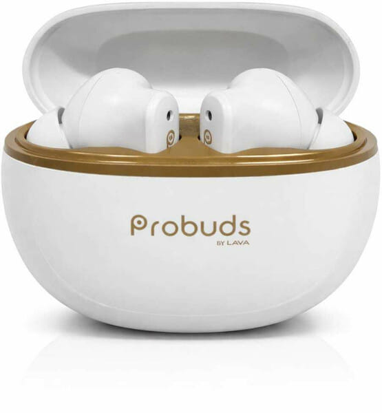 Buy LAVA Probuds T12 True Wireless Earbuds (White) | Less than 5g Ultra-Lightweight | 35H+ Playback | 35ms Gaming Mode | Dual Device Pairing | ENC | Fast Type-C Charging on EMI