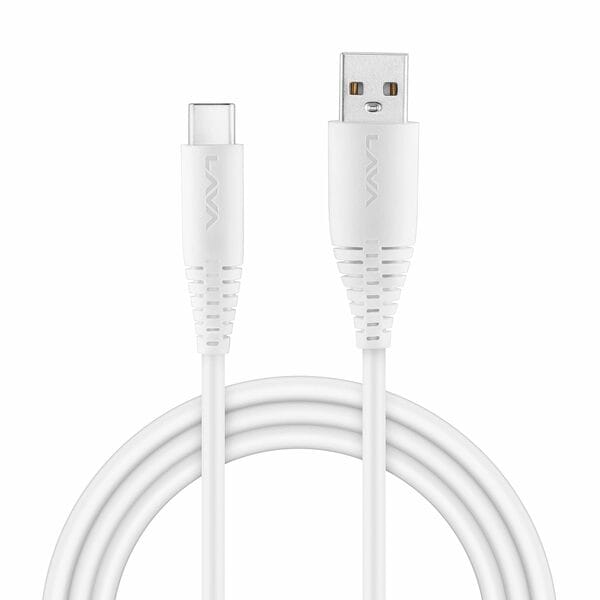 Buy Lava D3 Strong USB to Type C 3 Amp Fast Charging Type C Cable (White) on EMI