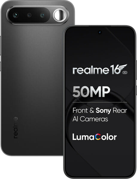 Buy realme 16 5G (Air Black, 128 GB) (8 GB RAM) on EMI