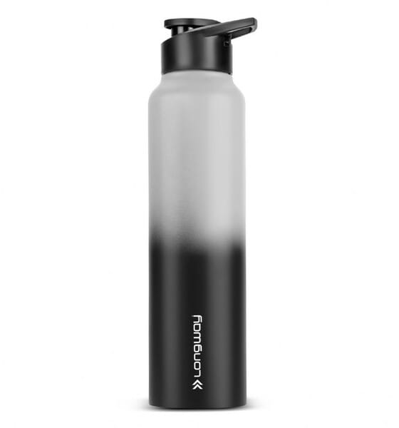 Buy Longway Rush 1 Ltr Stainless Steel Water Bottle | Leak-Proof & Rust-Free Design | Perfect for School, Office, Home, Gym, Travel & Ideal for Men, Women & Kids (1000 ml, Charcoal) on EMI