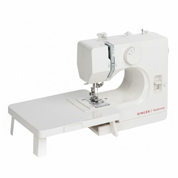 Buy SINGER Tailor Mate Straight Stitch Sewing Machine with Free Arm | LED Light, Foot Pedal & Extension Table | 3 Stitch Length Options | 1-Year Warranty on EMI