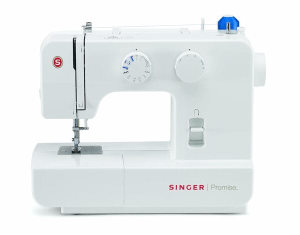 Buy SINGER 1409 Electric Sewing Machine -Built-in Stitches 9 and 22 stitch functions with 70wt Powerful motor & Feed dog with106 Teeth in 6 Rows (White) – Get Free Online Interactive Master Class on EMI