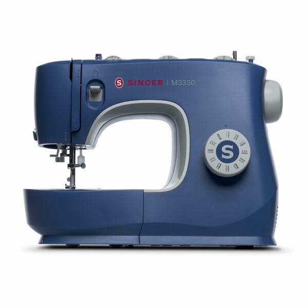 Buy SINGER M3330 Making The Cut Sewing Machine with 97 Stitch Application (Metallic Blue), 70wt Powerful motor & Feed dog with106 Teeth in 6 Rows – Get Free Online Interactive Master Class on EMI