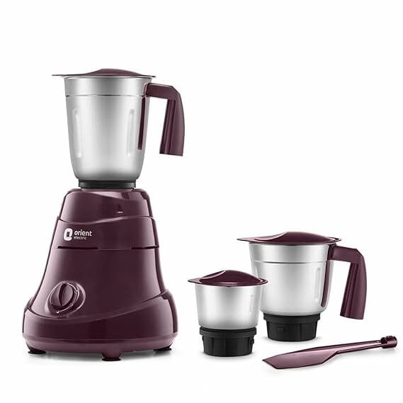 Buy Orient Electric , Power Mixer 3 Jar Mixer Grinder|(Cherry Red) on EMI