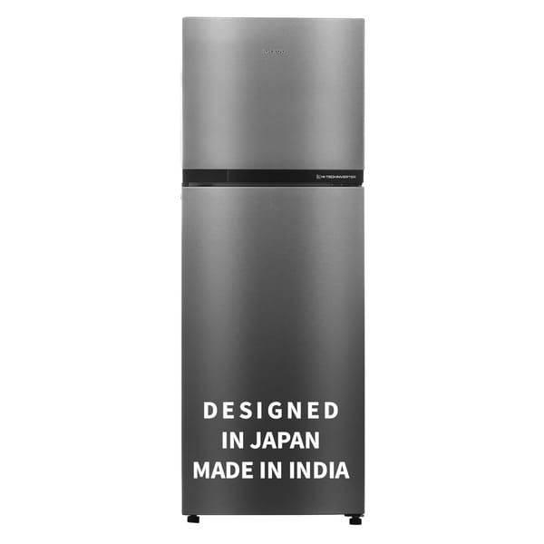 Buy SHARP Double Door Refrigerator, 265L Steel Finish, Model Number: SJ-FF305V2-PSH on EMI