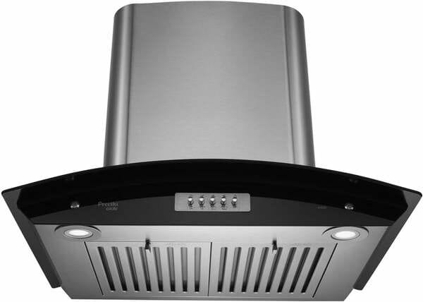 Buy Preethi Chimney Alcor - 3 Speed Chimney with 1200 m3/hr Suction, 60cm , 180 W, 2x Baffle Filter, 10 Yr Motor Warranty -  KH 205, on EMI