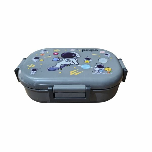 Buy Pexpo Tango Elite Stainless Steel Insulated Tiffin Box for Kids (650ml) and Small Container (150ml) with Spoon - Green| BPA-Free|Anti-Skid Rubber Base (Black) on EMI