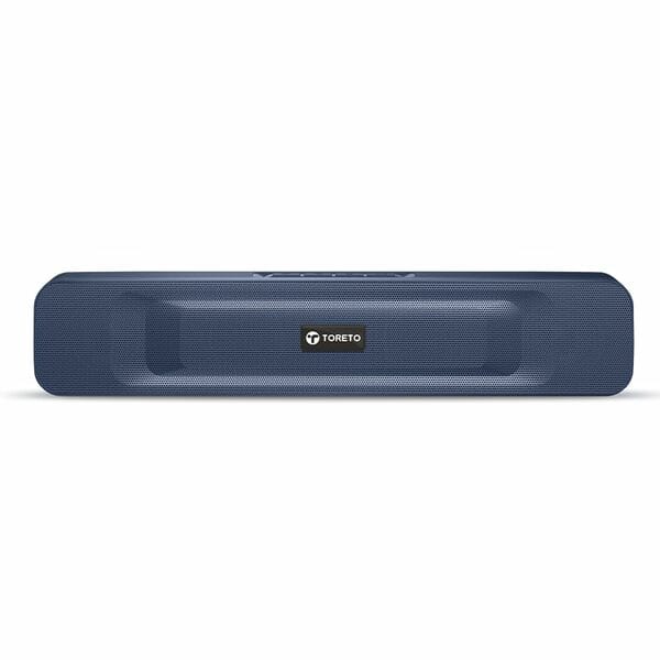 Buy Toreto Sound Beam 3 20W Bluetooth Mini Sound bar, 2000 mAh Battery, 2.0 Channel with 52mm Drivers, TWS, AUX, Bluetooth and USB (Blue) on EMI