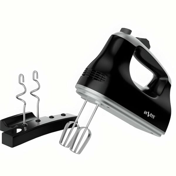 Buy LA' FORTE Electric Hand Mixer, Whisk and Dough Mixer with Dough and beater hook, Black, 300 W on EMI