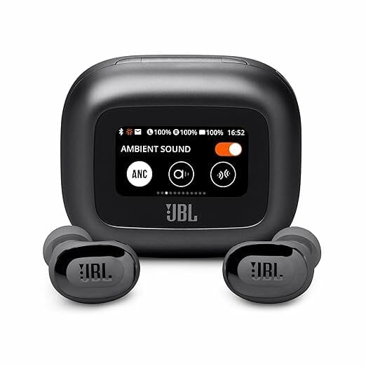 Buy JBL New Launch Live Buds 3 TWS,Hi-Res Audio True ANC Earbuds,Smart Case with Touch Display,40H Playtime,Wireless Charging, 6 Mic,Multipoint Connection,IP55 Proof, Headphones App,Personi-Fi 3.0(Black) on EMI