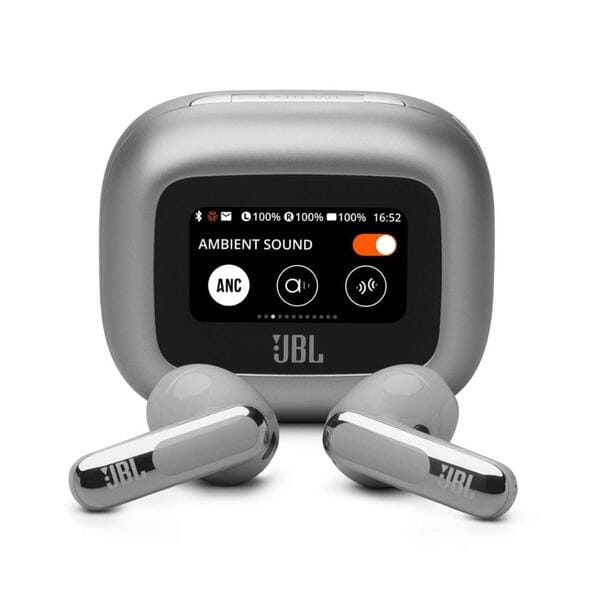 Buy JBL Live FLEX 3. True Wireless Noise Cancelling Earbuds, Hi Res Audio With JBL Signature Sound, 50 Hours Playtime, Multi Point Connection, IP 55 Waterproof and Dustproof, JBL Headphones App, Personifi 3.0 (Silver) on EMI