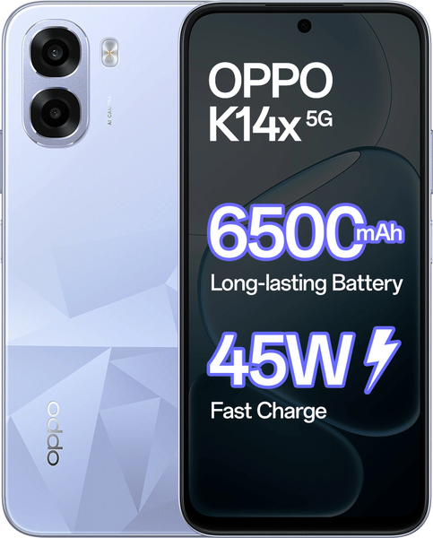 Buy OPPO K14x 5G (Icy Blue, 64 GB) (4 GB RAM) on EMI