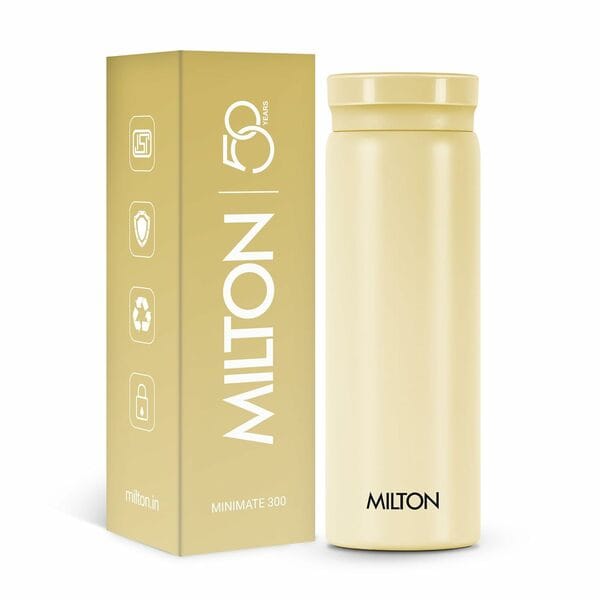 Milton Minimate 300 Thermosteel Water Bottle-Ivory