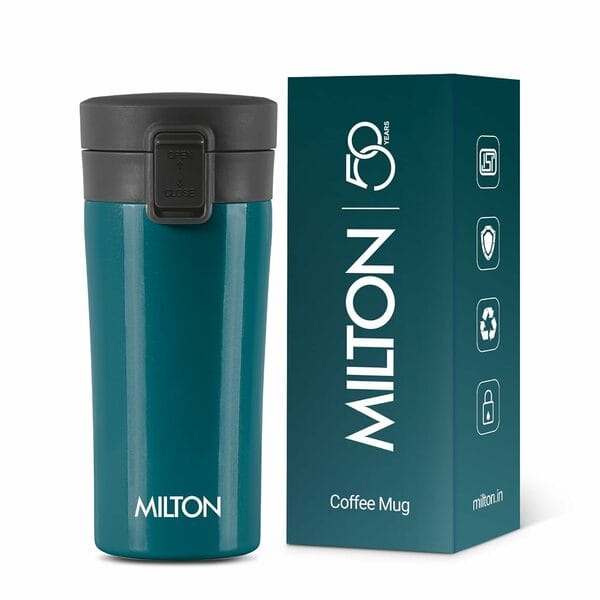 Buy MILTON Thermosteel Vacuum Insulated Coffee Mug -TBlue on EMI