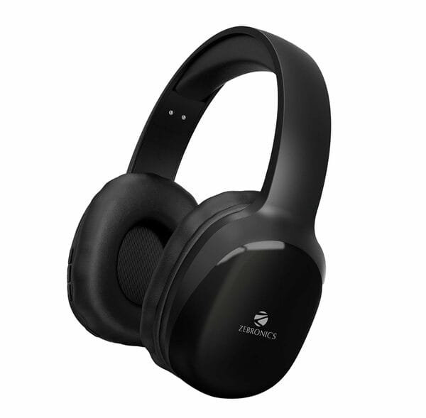 Buy ZEBRONICS Zeb-Thunder PRO On-Ear Wireless Headphone Up to 60 Hours Playback, Wired Mode, USB-C Type Charging(Black) on EMI