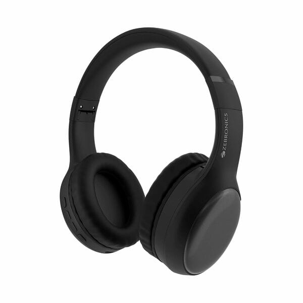 Buy ZEBRONICS Thunder Max Bluetooth Over Ear Headphone with 120*Hrs Playback, 3 EQ Modes, 40mm Bass Driver, Fast Charging, Gaming Mode, Dual Pairing, BT v5.4, AUX, Metallic Finish (Black) on EMI