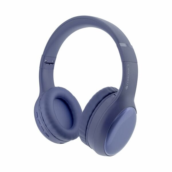 Buy ZEBRONICS Thunder Max Bluetooth Over Ear Headphone with 120*Hrs Playback, 3 EQ Modes, 40mm Bass Driver, Fast Charging, Gaming Mode, Dual Pairing, BT v5.4, AUX, Metallic Finish (Purple) on EMI