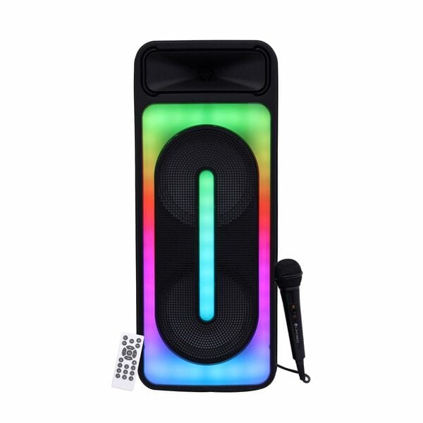 Buy ZEBRONICS Thump 450 Portable Bluetooth 5.0 Speaker with 40W Output, USB, mSD, AUX, FM, TWS, RGB LED with Control Button, LED Display, Included Wired Mic, 10h* Backup on EMI