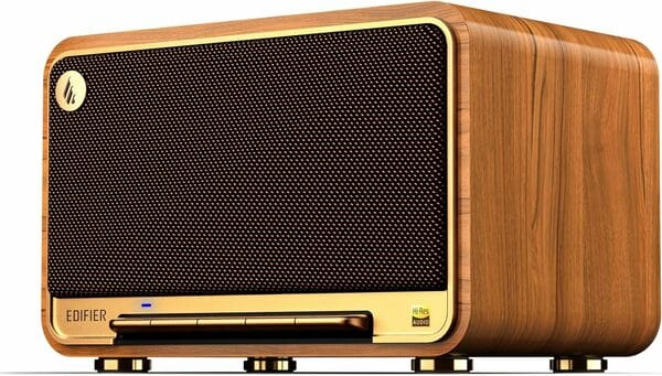 Buy Edifier D32 Tabletop Wireless Speaker, Hi-Res Audio Bluetooth Speaker, Portable Retro Combo Speaker, 60 Watts RMS, Bluetooth 5.3, 11-Hour Playtime, Brown on EMI