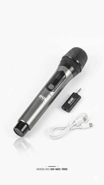 Buy OUD Wireless Microphone System, Single Handheld Dynamic Cordless Mic and Dual Channel Receiver, 50 Selectable UHF Frequency for Karaoke Singing Party,Church,DJ,Wedding,School Presentation (BEATZONE OD-MIC-1502) on EMI