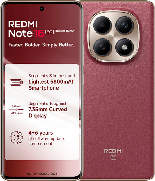 Buy REDMI Note 15 SE 5G (Crimson Reserve, 128 GB) (6 GB RAM) on EMI