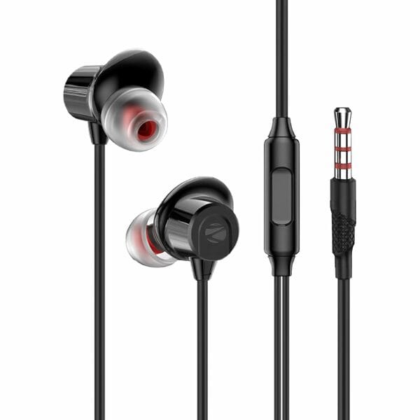 Buy ZEBRONICS Buds 50  in-Ear, Wired Earphones-Black on EMI
