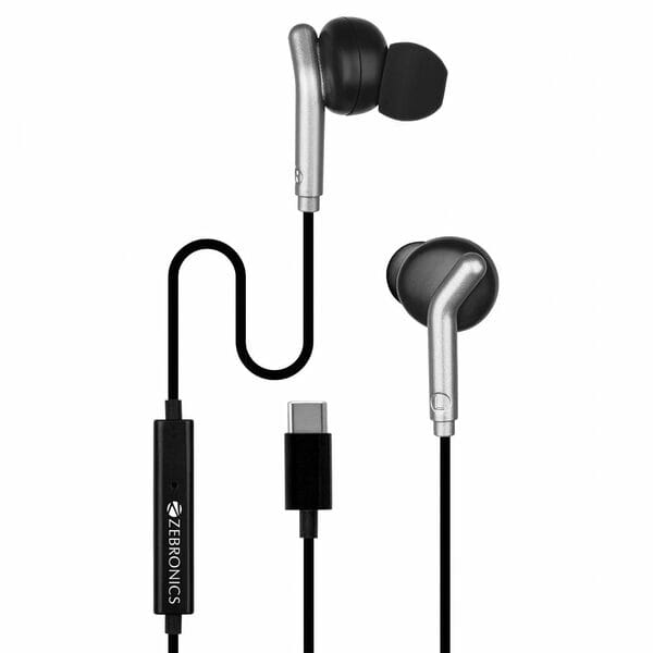 Buy Zebronics Bro Type-C Wired Earphones - Black on EMI