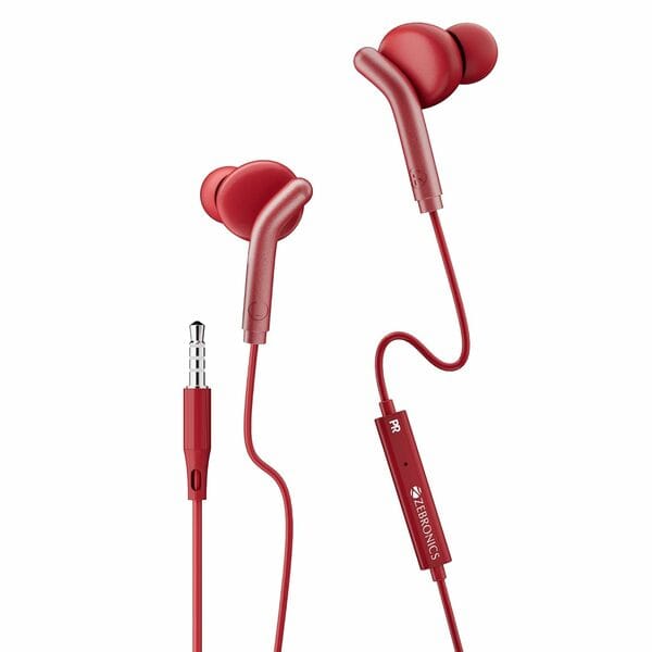 Buy ZEBRONICS Bro 3.5 Earphones - RED on EMI