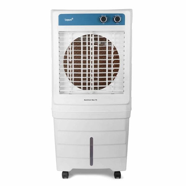 Buy Livpure Aerofrost Neo 70L Desert Air Cooler, White, Adjustable Speed, Ice Chamber, 5 Castor Wheels, Water Level Indicator, Works on Inverter on EMI